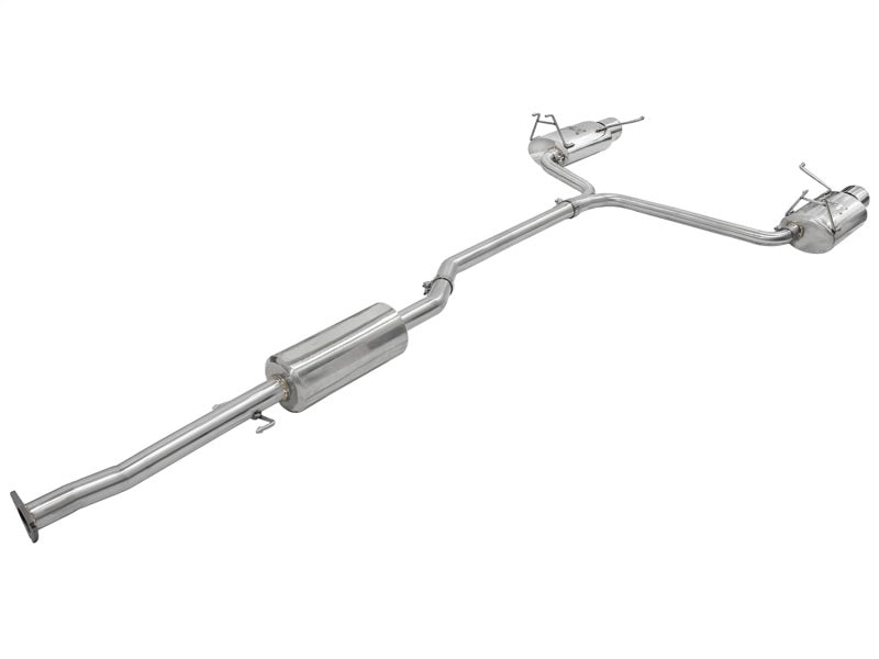 aFe Takeda Exhaust 2.25in to 2in Dia 304SS Cat - Back w/Polished Tips 08 - 12 Honda Accord Coupe V6 3.5L - My Store