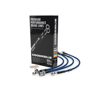 compare product Goodridge 15-18 Ford Focus RS MK3 Phantom Stainless Steel Brake Line Kit - Electric Blue