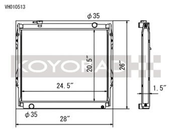 compare product Koyo 95-04 Toyota Tacoma V6 4x4 Manual Radiator