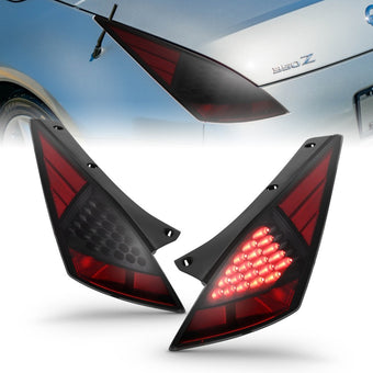 compare product ANZO 2003-2005 Nissan 350Z LED Taillights Smoke