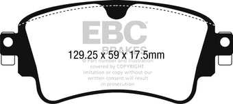 compare product EBC 2018+ Audi A4 Allroad Quattro 2.0L Turbo Ultimax2 Rear Brake Pads