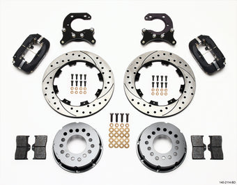 compare product Wilwood Forged Dynalite P/S Rear Kit Drilled Rotor Big Ford 2.54in Offset