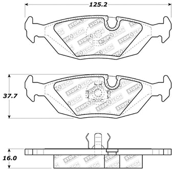 compare product StopTech Performance Rear Brake Pads