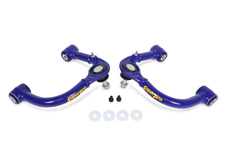 Superpro 05 - 23 Toyota Tacoma 4WD Front Upper Fixed Offset Control Arm Set - My Store