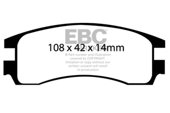 compare product EBC 00-05 Buick Le Sabre (FWD) 3.8 (15in Wheels) Ultimax2 Rear Brake Pads