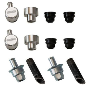 compare product Moroso 5/8in Hose Crankcase Evac System w/Billet Push In Breathers