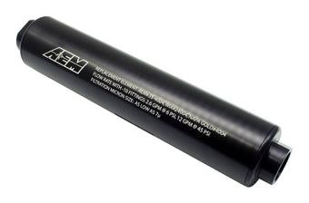 compare product AEM Universal High Flow -10 AN Inline Black Fuel Filter