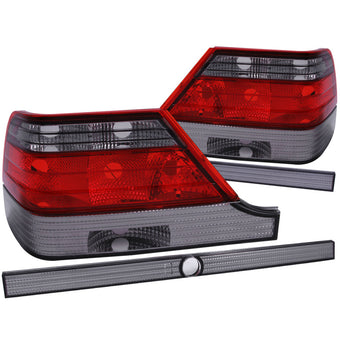 compare product ANZO 1995-1999 Mercedes Benz S Class W140 Taillights Red/Smoke