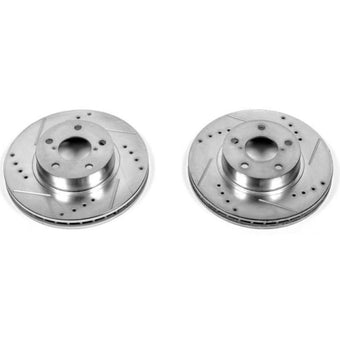 compare product Power Stop 93-01 Subaru Impreza Front Evolution Drilled & Slotted Rotors - Pair