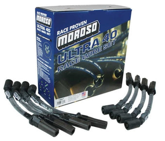 compare product Moroso GM LS Ignition Wire Set - Ultra 40 - Sleeved - Coil-On - 9.75in Wire - Black