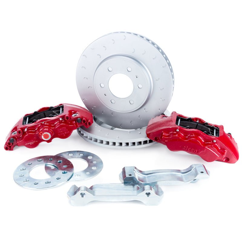Alcon 09 - 20 F - 150/Raptor Gen1 - 2 347x36mm Rotors 6 - Piston Red Front Brake Kit Requires alcAC011507NAN - My Store