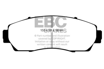 compare product EBC 07-09 Acura RDX 2.3 Turbo Ultimax2 Front Brake Pads