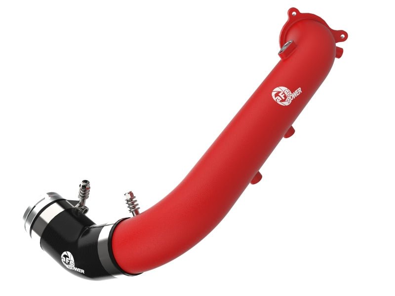 aFe BladeRunner Red 2 - 3/4in Aluminum Charge Pipe 2021 Toyota Supra GR (A90) I4 - 2.0L (t) B48 - My Store