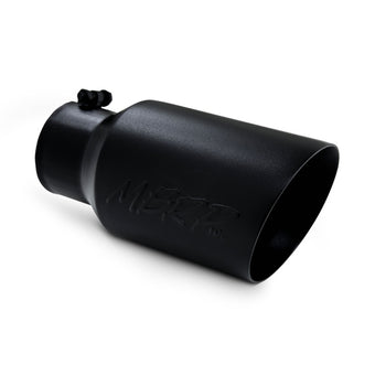 compare product MBRP Universal Tip 6 O.D. Dual Wall Angled 4 inlet 12 length - Black Finish