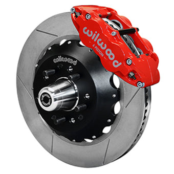 compare product Wilwood 55-57 Chevy Bel Air Superlite 6R Kit, 5 x 4.50in/4.75in Hub - 14.00in Slotted Rotor - Red