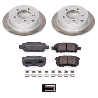 compare product Power Stop 08-17 Mitsubishi Lancer Rear Semi-Coated Rotor Kit