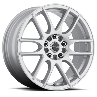 compare product Raceline 141S Mystique 18x7.5in / 5x100/5x114.3 BP / 42mm Offset / 72.62mm Bore - Gloss Silver Wheel