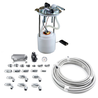 compare product DeatschWerks 05-19 Yukon/Tahoe/Suburban DW400 Pump Module and Return SS PTFE Plumbing Kit