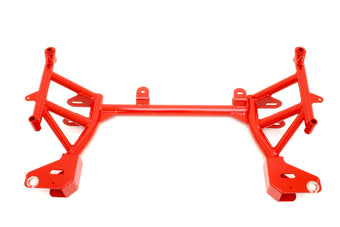 compare product BMR 93-02 F-Body K-Member w/ No Motor Mounts and STD. Rack Mounts - Red