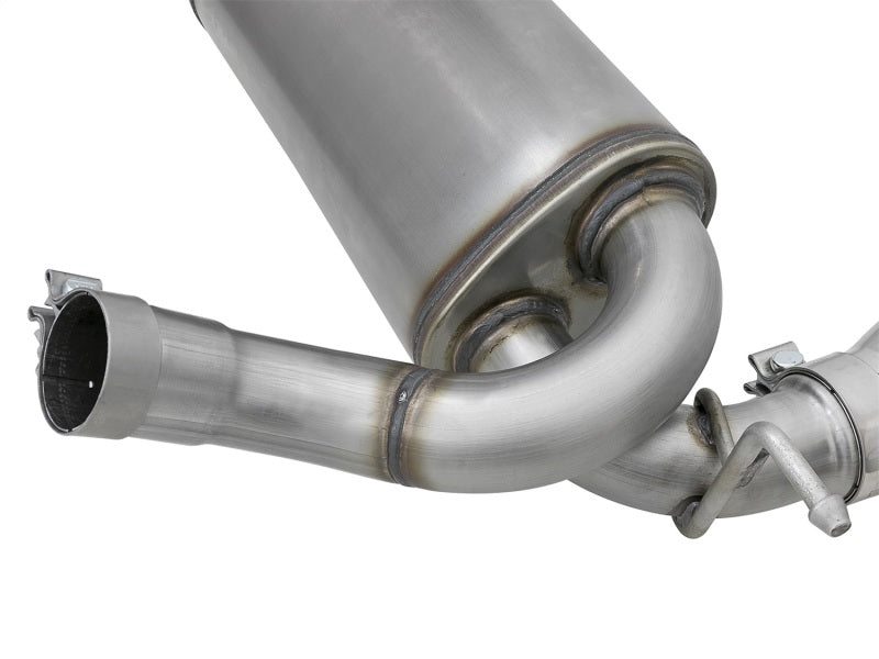 aFe Rebel Series 2.5in 409 SS Axle - Back Exhaust w/Polished Tips 07+ Jeep Wrangler (JK) V6 3.6L/3.8L - My Store