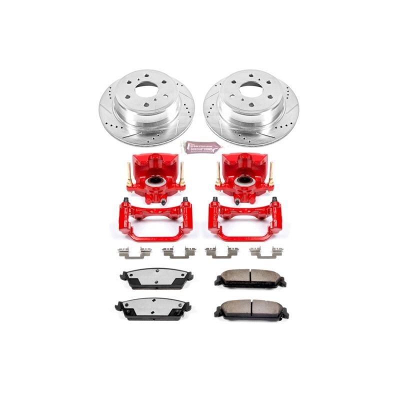 Power Stop 07 - 14 Cadillac Escalade Rear Z36 Truck & Tow Brake Kit w/Calipers - My Store