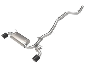 compare product aFe POWER Takeda 2021 Toyota Supra 2.0L (t) 2.5in-3in 304 SS CB Exhaust w/ Carbon Tips