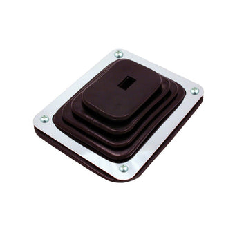 compare product Spectre Shift Boot (Small) - Black Rubber w/Chrome Plated Steel Installation Ring