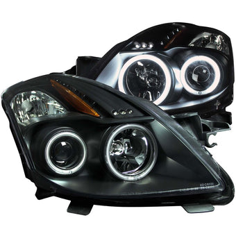 compare product ANZO 2008-2009 Nissan Altima (2 Door ONLY) Projector Headlights w/ Halo Black (CCFL)