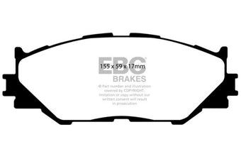 compare product EBC 06-08 Lexus IS250 2.5 Redstuff Front Brake Pads