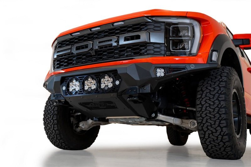 Addictive Desert Designs 2021+ Ford Raptor Bomber Front Bumper w/ 3 Baja Designs LP6 Light Mounts - My Store