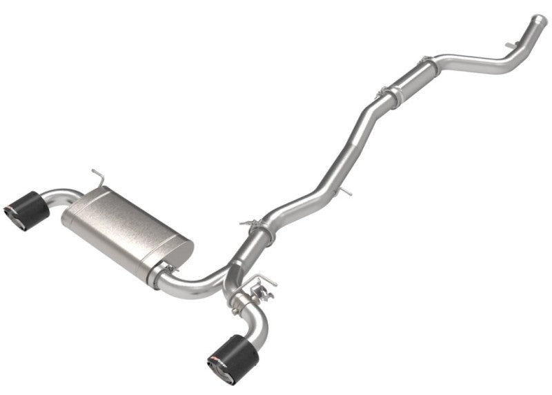 aFe POWER Takeda 2021 Toyota Supra 2.0L (t) 2.5in - 3in 304 SS CB Exhaust w/ Carbon Tips - My Store