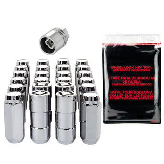 compare product McGard 6 Lug Hex Install Kit w/Locks (Cone Seat Nut) M14X2.0 / 13/16 Hex / 2.25in. Length - Chrome
