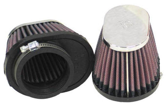 compare product K&N Universal Chrome Filter 2 1/8in FLG / 4in x 3in Bottom / 2in Top / 2 3/4in Height (2 Per Box)