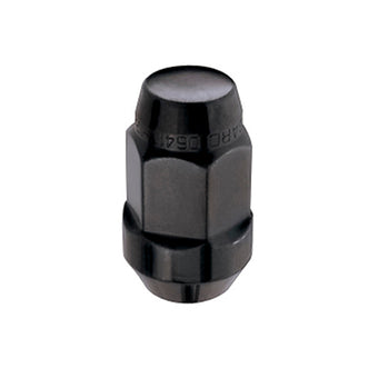 compare product McGard Hex Lug Nut (Cone Seat Bulge Style) M14X1.5 / 22mm Hex / 1.635in. Length (Box of 144) - Black