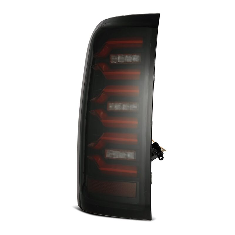 AlphaRex 14 - 18 Chevy Silverado 1500 Luxx - Series LED Tail Lights Black/Red w/Activ Light/Seq Signal - My Store
