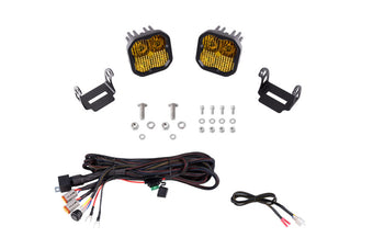compare product Diode Dynamics 21-22 Ford F-150 SS3 Stage Series Backlit Ditch Light Kit Sport - White Combo