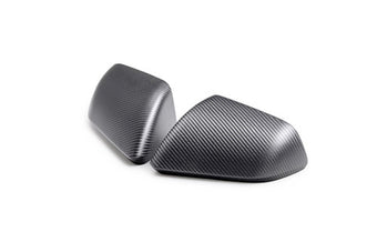 compare product Ford Racing 24-25 Mustang (w/o Turn Signals) Carbon Fiber Mirror Skull Caps - Matte