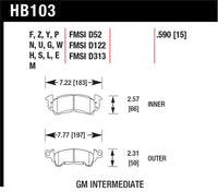Hawk 76 - 77 Chevrolet Camaro LT / 72 Camaro Z28 / 69 - 81 Camaro DTC - 70 Race Front Brake Pads - My Store