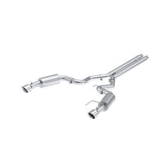 compare product MBRP 2024 Ford Mustang GT S650, 5.0 Aluminized Steel 3in Cat-Back Dual Split Rear (Street)