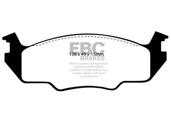 compare product EBC 80-84 Volkswagen Golf 1.6 Greenstuff Front Brake Pads