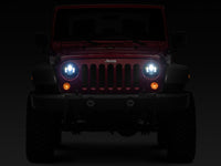 Raxiom 97 - 18 Jeep Wrangler TJ/JK Axial Series LED Daymaker Headlights - Black Housing (Clear Lens) - My Store
