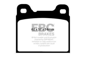 compare product EBC 91-93 Volvo 740 2.3 (ABS) (Girling) Yellowstuff Rear Brake Pads