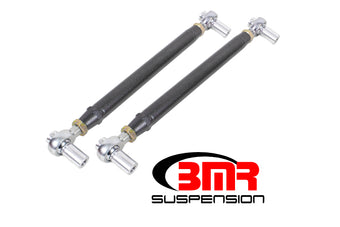 compare product BMR 79-98 Fox Mustang Chrome Moly Lower Control Arms w/ Double Adj. Rod Ends - Black Hammertone