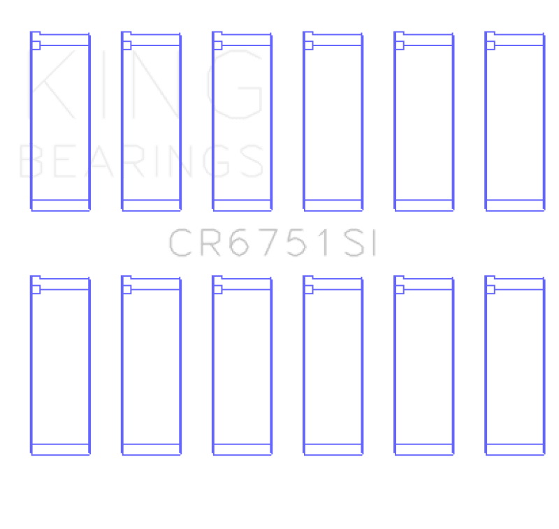 King Engine Bearings Ford 155 (Size +0.75mm) Connecting Rod Bearing Set - My Store