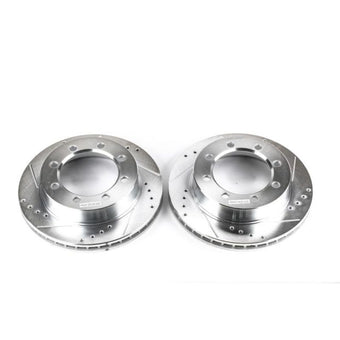 compare product Power Stop 95-99 Ford F-250 Front Evolution Drilled & Slotted Rotors - Pair