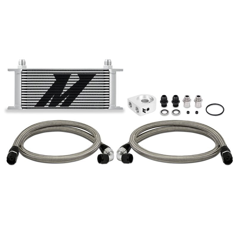 Mishimoto Universal Oil Cooler Kit 16 - Row Silver - My Store