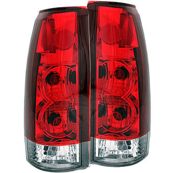 compare product ANZO 1999-2000 Cadillac Escalade Taillights Red/Clear - New Gen