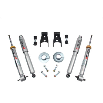 compare product Belltech 15-17 Ford F-150 +1in to -3in Front 2in Rear Lowering Kit