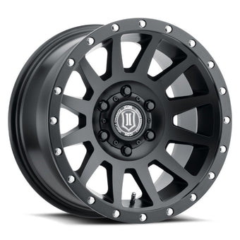 compare product ICON Compression 18x9 5x150 25mm Offset 6in BS Satin Black Wheel