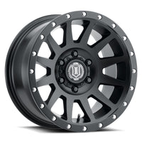 ICON Compression 17x8.5 5x5 - 6mm Offset 4.5in BS 71.5mm Bore Satin Black Wheel - My Store